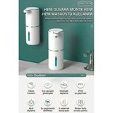 2 Adet Otomatik Köpük Sıvı Sabunluk Sensörlü Köpük Sabun Makinesi 380 Ml Usb Type-C Şarjlı 2'Li Paket
