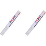 2 Adet Paint Marker Beyaz Derz Boyama Kalemi