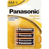 2 Adet Panasonic Alkaline Power 4'lü Ince Pil