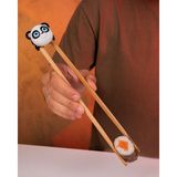 2 Adet Panda Chopstick Yardımcı Aparatı - Yeniden Kullanılabilir Chopstick Tutucu - Beyaz
