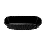 2 Adet Paşabahçe Mezze Servis Tabağı Siyah 2 Parça 17X11 Cm
