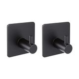 2 Adet Paslanmaz Çelik Mat Siyah Banyo Askısı/bornoz Askısı/havlu Askısı/havluluk/paslanmaz Hooks - 0 - 1 Ay - 0 - 3 Yaş
