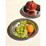 2 Adet Paslanmaz Çelik Salata Kasesi Meyve Çerez Çukur Kase-20 cm