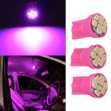2 ADET PEMBE RENK MiNi DİPSİZ T10 LED PARK AMPULÜ 8 LEDLİ