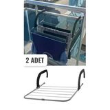 2 Adet Petek Üstü Çamaşır Kurutmalık - Balkon Kurutmalık Askısı