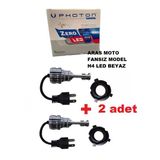 2 Adet Photon H4 12-24 V Xenon LED Ampül Zero Fansız Model (Sessiz) Beyaz Headlight _supermoto