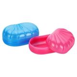 2 Adet Plastik Kapaklı Katı Sabunluk - Renkli - yok