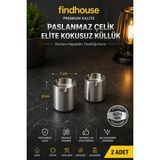 2 Adet Premium Paslanmaz Çelik Kokusuz Kapaklı Küllük Oto , Ev , Ofis , Cafe , Restaurant , Otel , Butik Otel