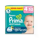 2 Adet Prima Aktif Bebek Fırsat (4 No) Maxi 52'li