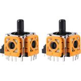 2 Adet PS4 Analog Motor 001 011 020 030 040 050 055 Playstation 4 Kol Tamir Orjinal Yedek Parça - Siyah