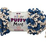 2 Adet Puffy More El Örgü İpliği,Parmak Örgü İpi (2 x 150 Gram) (6263)