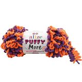 2 Adet Puffy More El Örgü İpliği,Parmak Örgü İpi (2 x 150 Gram) (6550)