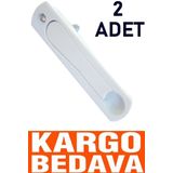 2 Adet Pvc Pimapen Sürgü Gizli Kapı Pencere kilitli kol