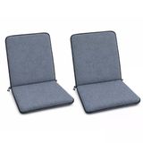 2 Adet Rattan Arkalıklı Sandalye Minderi (Kalınlık 4Cm)-Primer Koyu Gri Yeni
