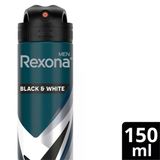 2 Adet Rexona Men Erkek Sprey Deodorant Invisible Black & White 72 Saat Kesintisiz Koruma 150 Ml