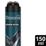 2 Adet Rexona Men Erkek Sprey Deodorant Kömür Detox 72 Saat Kesintisiz Koruma 150 Ml