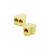 2 adet RJ45 8 Pin 1 Giriş 2 Çıkış Eternet Çoklayıcı Adaptör Bakır iletken Ara Aparat 2 Port Adaptör