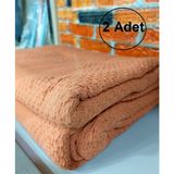 2 Adet Şaheser %100 Pamuk Çift Kişilik Pike 240X220 (Tek Pike)-Portakal - Turuncu - 240 x 220