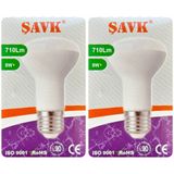 (2 Adet) Şavk 8W (54W) Sarı Işık (3000K) E27 Duylu (Kalın Duy) Led R63 Ampul