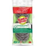 2 Adet Scotch Brite Paslanmaz Çelik Ovma Teli 2+1