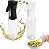 2 Adet Şeffaf Air Fryer Yağ Spreyi Salata ve Fırın Için Yağ Püskürtücü Çok Amaçlı Yağ - Çok Renkli