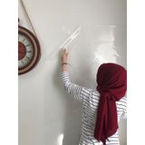2 Adet Şeffaf Akıllı Kağıt Tahta 120X100 Cm Şeffaf Yazı Tahtası