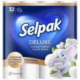 2 Adet Selpak Deluxe Pamuk Katkılı Tuvalet Kağıdı 32'li