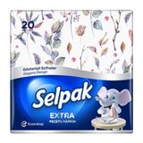 2 Adet Selpak Extra Desenli Peçete 20'li