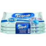 2 Adet Selpak Islak Cep Mendili Antibakteriyel 3'Lü