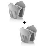 2 Adet Silikon Isıya Dayanıklı Yanmaz Yapışmaz Fırın Eldiveni Cupcake Elcek