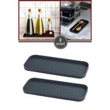 2 Adet Silikon Tezgah Üstü Altlık, Yağdanlık Sirkelik Sabunluk Altlığı + Kepçe Kaşık Matı 2’Li Set