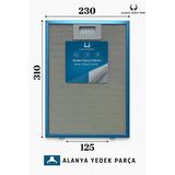 2 Adet Simfer, Termikel Uyumlu Davlumbaz Metal Yağ Filtresi 310X230mm 31X23cm Aspiratör Alüminyum Filtre