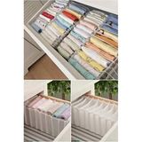 2 Adet - Small 11 Gözlü Dolap Içi Akardiyon Organizer 12 x 40 x 12 - Beyaz