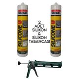 2 Adet Soğuk Beyaz Silikon Tabanca Hediyeli