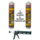 2 Adet Soğuk Şeffaf Silikon Ve Plastik Silikon Tabancası 2soudalşeffaf