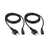 2 Adet - Sony Ps4 Ps5 Ps3 Ps2 Xbox One S X Uyumlu Power Güç Elektrik Kablosu - 1.5 Metre