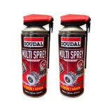 2 ADET SOUDAL MULTI SPREY 400 ML KİR PAS SÖKÜCÜ BAKIM SPREYİ KOBRA BAŞLIKLI