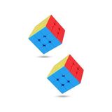 2 Adet Speed Cupe Küp Zeka Küpü 3x3 Canlı Renkler Hız Küpü,fidget Oyuncak Seyahat Zeka Oyunu