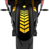 2 Adet Sport Tasarımlı Motosiklet Çamurluk Sticker Reflektif, Floresan, Parlak Düz, Özel Renkler Çınar Extreme Gold