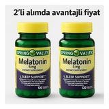 2 adet - SPRİNG VALLEY Sleep Support - 5 MG 240 TABLET - ORİGİNAL- UYKU DÜZENLEYİCİ - SKT:11/2029
