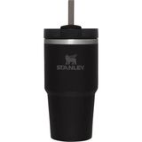2 Adet Stanley Quencher H2.o Flowstate Tumbler Pipetli Termos Blackl 0.6 Litre - 000-Siyah