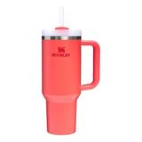 2 Adet Stanley Quencher H2.o Flowstate Tumbler Pipetli Termos Hot Coral 1.18 Litre