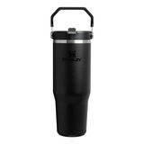2 Adet Stanley The Iceflow Flip Straw Pipetli Termos Black 0.89 Litre