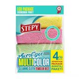 2 Adet Stepy Temizlik Bezi Multi Color 4'lü