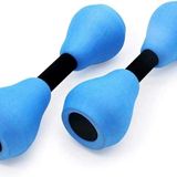 2 Adet Su Dambıl Su Havuzu Fitness Su Aerobik Egzersiz Köpüğü Havuz Direnci Spor EVA Köpük Seti Kilo Kaybı için Su Fitness Ekipmanları (Mavi siyah tokası)