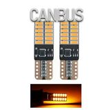 2 Adet T10 Led Park Plaka Tavan Ampulü 24 Ledli Turuncu Sadece 12 Volt Araçlar