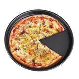 2 Adet Teflon Pizza Tavası 28cm Yanmaz Yapışmaz Sağlıklı Sığ Kenarlı Tepsi Krep Pizza Pişirme Kalıbı