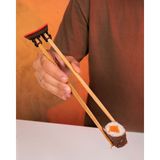 2 Adet Torii Gate Chopstick Yardımcı Aparatı - Yeniden Kullanılabilir Chopstick Tutucu - Kırmızı