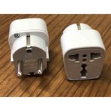 2 Adet Üniversal Çevirici Priz Amerikan Ingiliz Topraklı Elektrik Fiş Dönüştürücü Adaptör