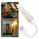 2 ADET - USB Tip LED Işık, Ekonomik Tasarruflu, Gece Aydınlatma, Powerbank ile Seyyar Kullanım, Esnek Gövdeli Gün Işığı Masa ve Kitap Okuma Lambası (MODEL-1)